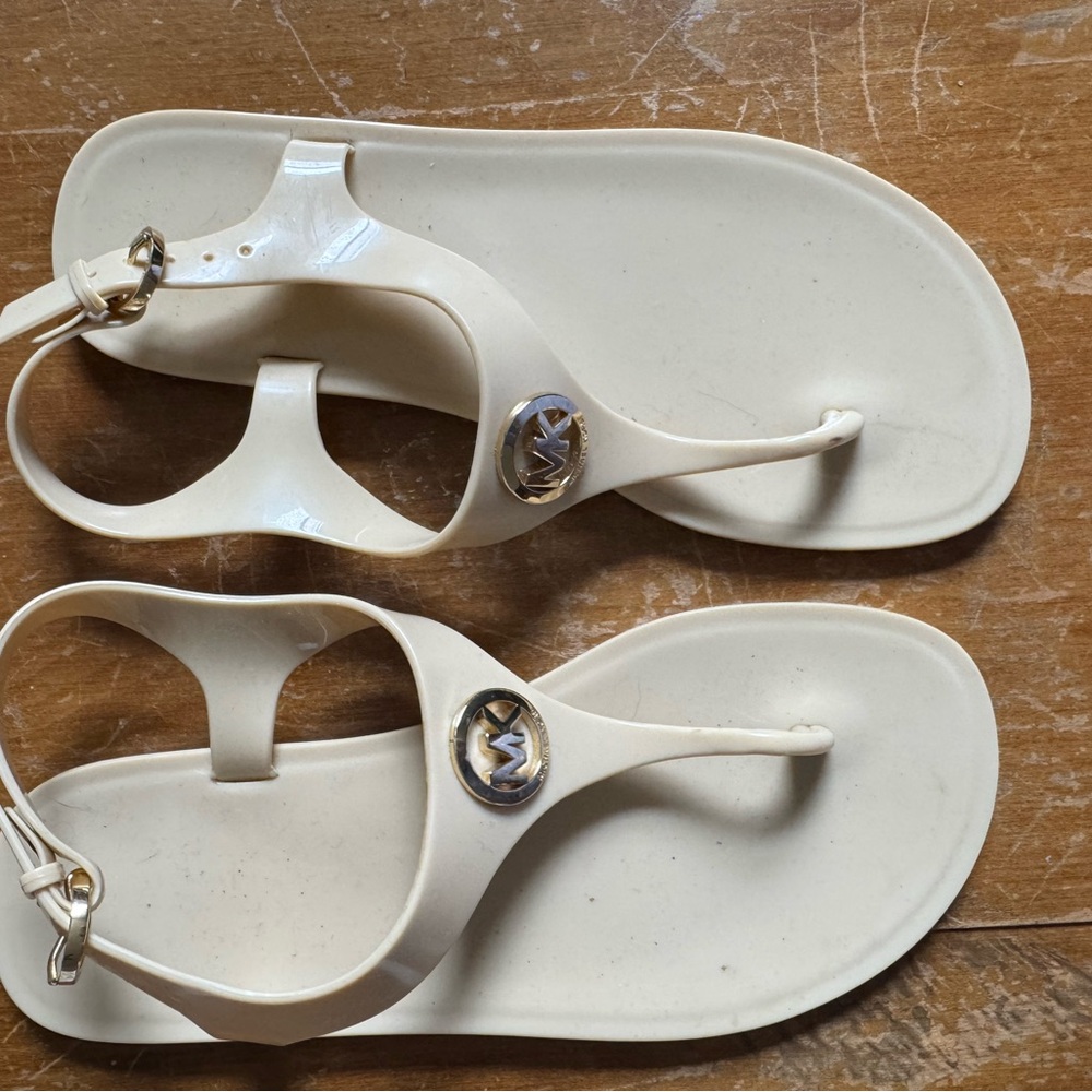 Michael Kors jelly Cream Sandals